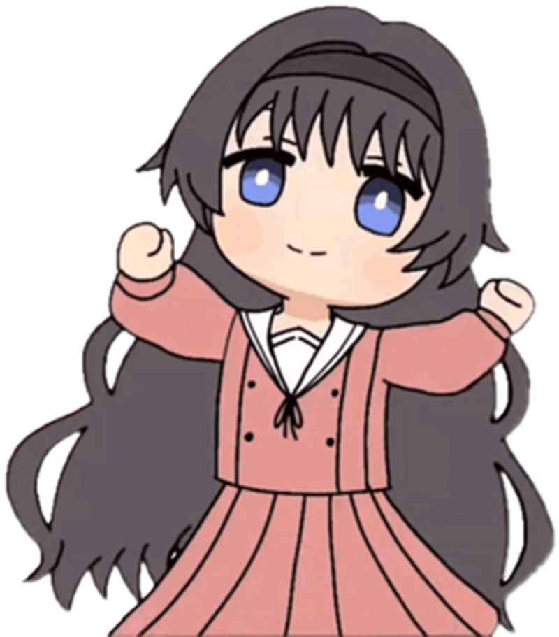 Nhãn dán anime biểu cảm ngại ngùng vui nhộn