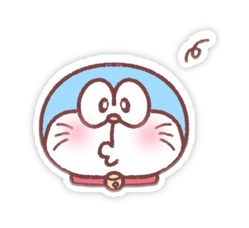 Sticker doraemon chu mỏ cực xinh yêu
