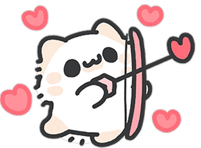 Sticker tự làm hình minh họa nhỏ xinh