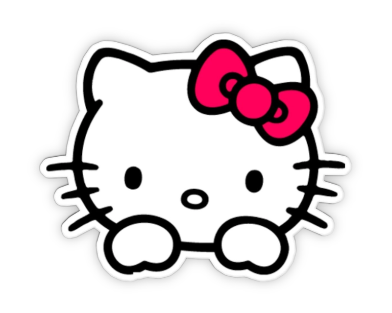 ảnh hello kitty làm nhãn dán dễ thương