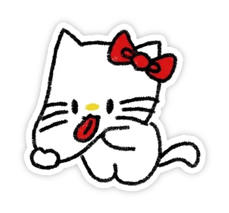 hình ảnh sticker hello kitty bựa hài