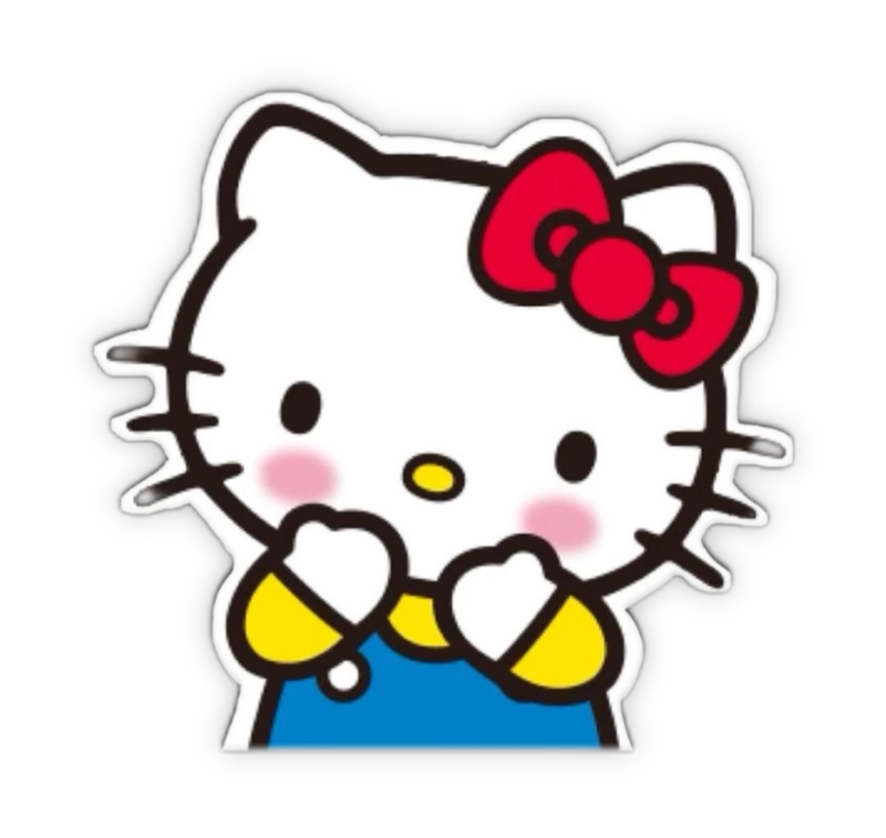 nhãn dán hello kitty messenger cute xinh