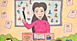 tranh vẽ nghề giáo viên thumbnail