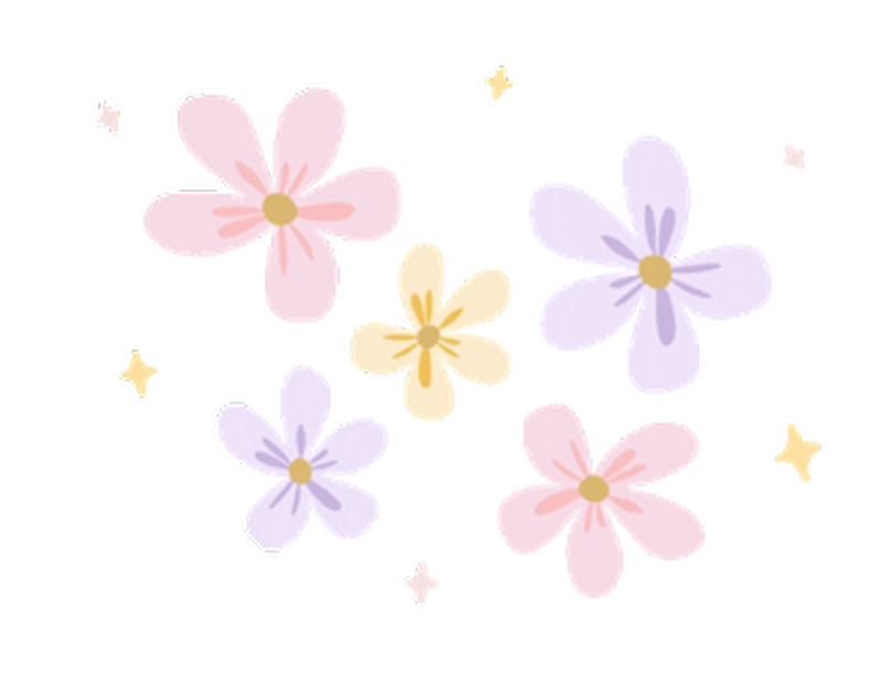 Ảnh sticker hoa vibe thiên nhiên dịu dàng
